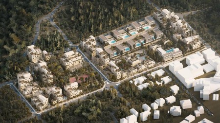 Tek Kompleksi Santorini 2, Ne Dhermi, Shitet Super Apartament 1+1 Me Oborr!