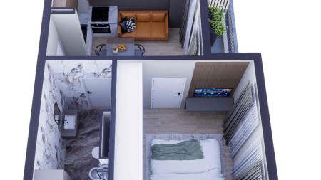 Ne Golem, Tek Residenca Miami Sun, Shitet Apartament 1+1, Shume Prane Detit, Ideal Per Banim Ose Investim!!!