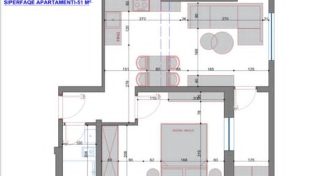 Prane Pazarit Te Ri, Shitet Apartament 1+1 Me Planimetri Te Rregullt!!