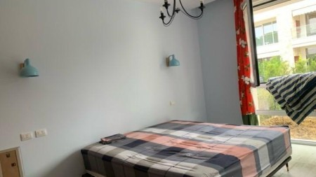 Ne Kompleksin “San Pietro“ Ne Gjirin E Lalezit, Shitet Apartament 1+1, I Pershtatur Ne 2+1 Me Oborr !!!
