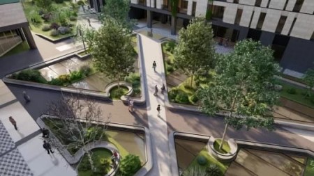 Tek Riverside Residence, Shitet Apartament 2+1+2, Me Hapesira Te Bollshme!!!