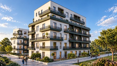 Tek Kompleksi Aluna 4 Paskuqan, Shitet Apartament 2+1+2, Me Planimetri Perfekte !!!