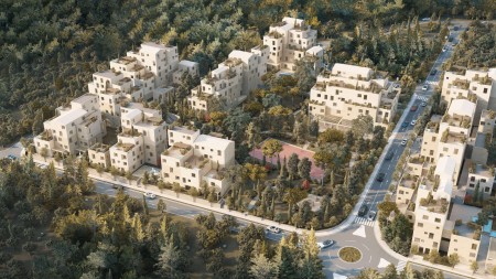 Okazion Kleringu! Tek Kompleksi Square Village, Ne Dhermi, Shitet Apartament 2+1+ Verande!!!